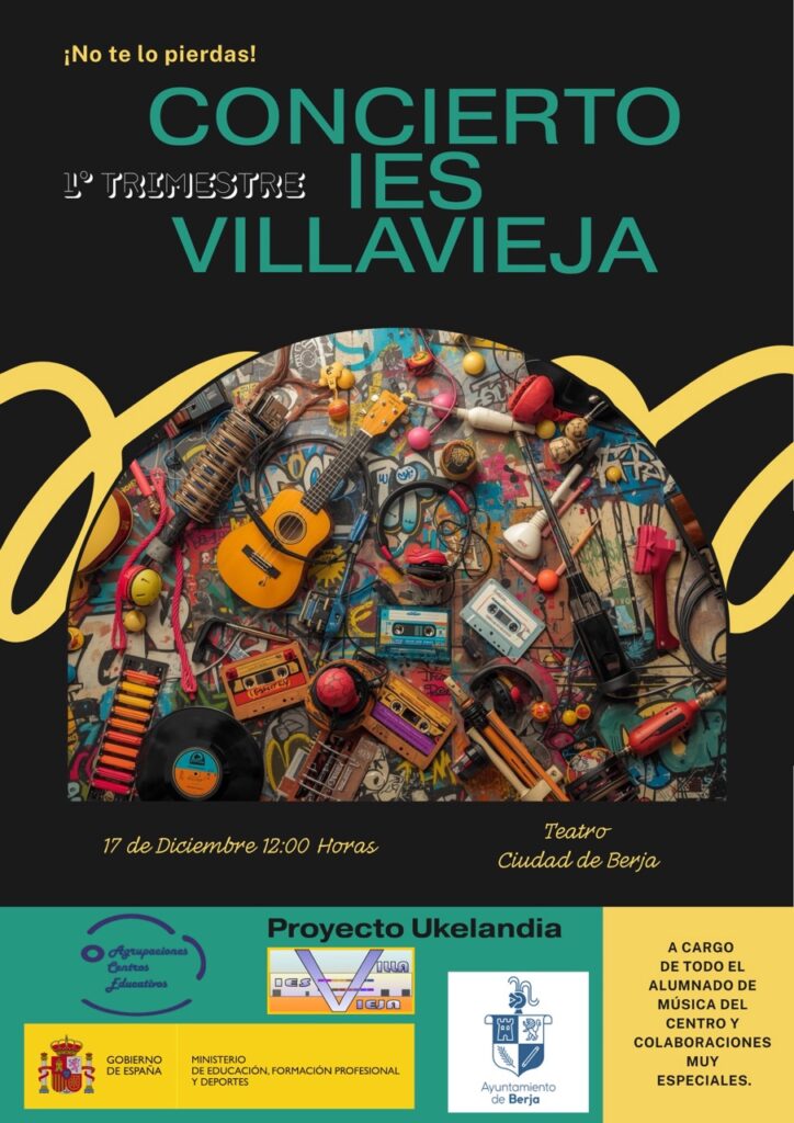 Cartel Concierto Escolar de Musica Large